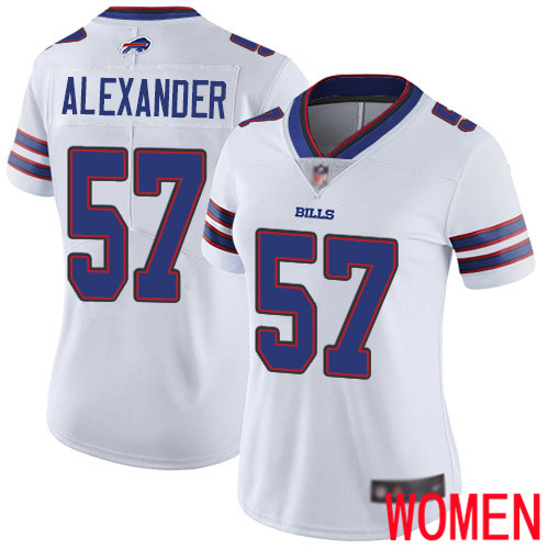 Women Buffalo Bills #57 Lorenzo Alexander White Vapor Untouchable Limited Player NFL Jersey